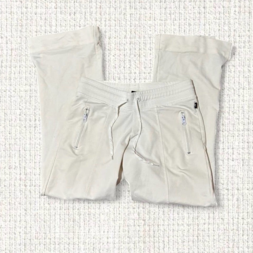 L.A. Kitty White Y2K Low Rise Flare Pants Size Small